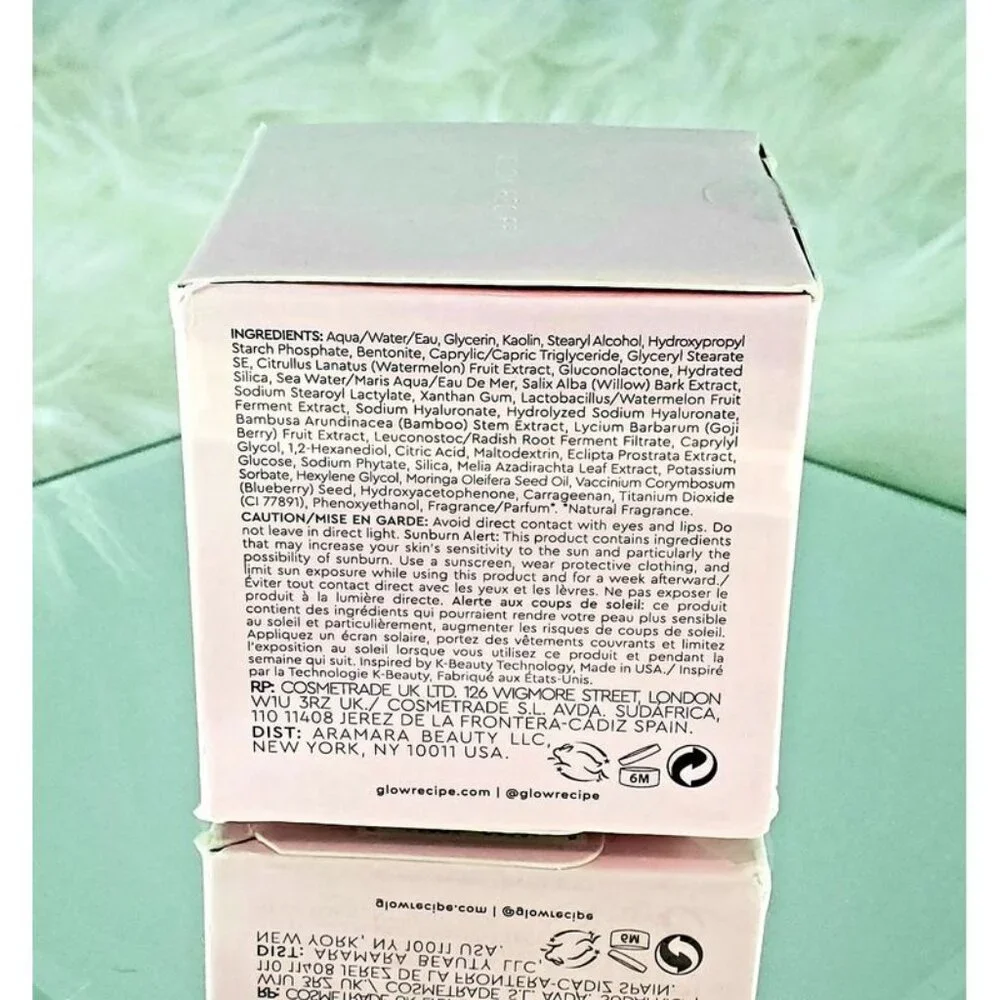 GLOW RECIPE Watermelon Glow Hyaluronic Clay Pore Tight Facial  - Fukk Size 60 ml